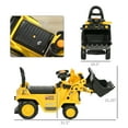 thumbnail image 3 of Kids Bike Ride On Excavator with Under Seat Storage, Pull Cart Kids Bulldozer for Boys & Girls, Sit and Scoot Construction Toy with Horn, Front Loader Shovel, for Sand and Snow, Ages 3 Years Old,Boys, 3 of 7