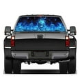 thumbnail image 3 of 135x36cm Car Truck SUV Flaming Skeleton Rear Window Tint Graphic Sticker Decal, 3 of 6