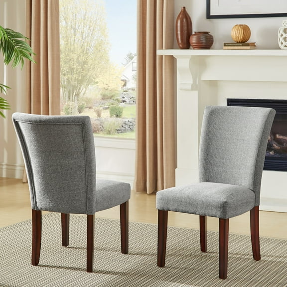 Weston Home Wingston Upholstered Parson Dining Chairs, Set of 2, Multiple Colors