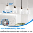 thumbnail image 2 of Bombillas LED Edison TOBUSA Vintage ST58, 6,5 W, 5000 K, 900 lm, paquete de 12, 2 of 8