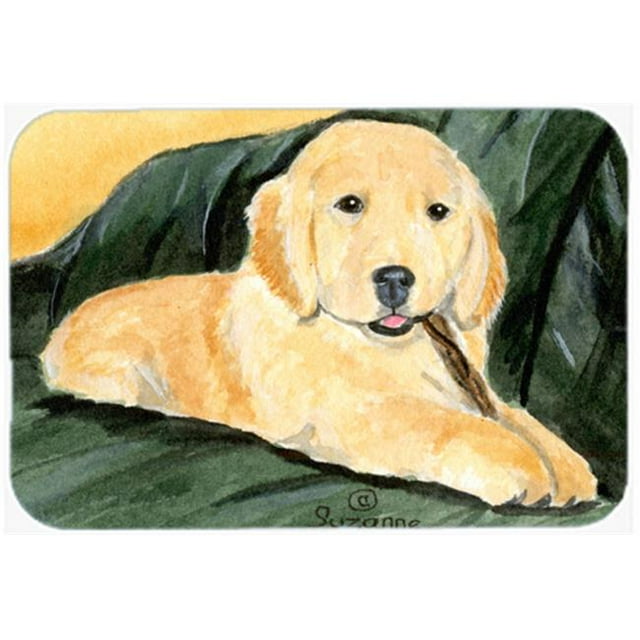 Carolines Treasures SS8761LCB Golden Retriever Glass Cutting Board- Large