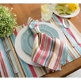 thumbnail image 4 of Juego de manteles individuales DII Summer Stripe, reversible, 13 x 19 pulgadas, poliéster, 4 of 5