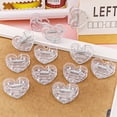 thumbnail image 4 of RENACLIPY 40Pcs Transparent Heart Clips Small Picture Clamps Practical Home Accessories, 4 of 8