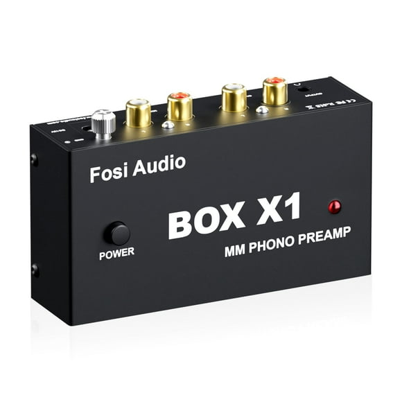 Phono Preamp Fosi Audio Box X1 para tocadiscos MM con auriculares
