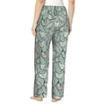 thumbnail image 3 of Xecao Retro Rooster4 Women's Straight Lounge Pajama Pants: The Epitome of Relaxed Sleepwear, 3 of 9