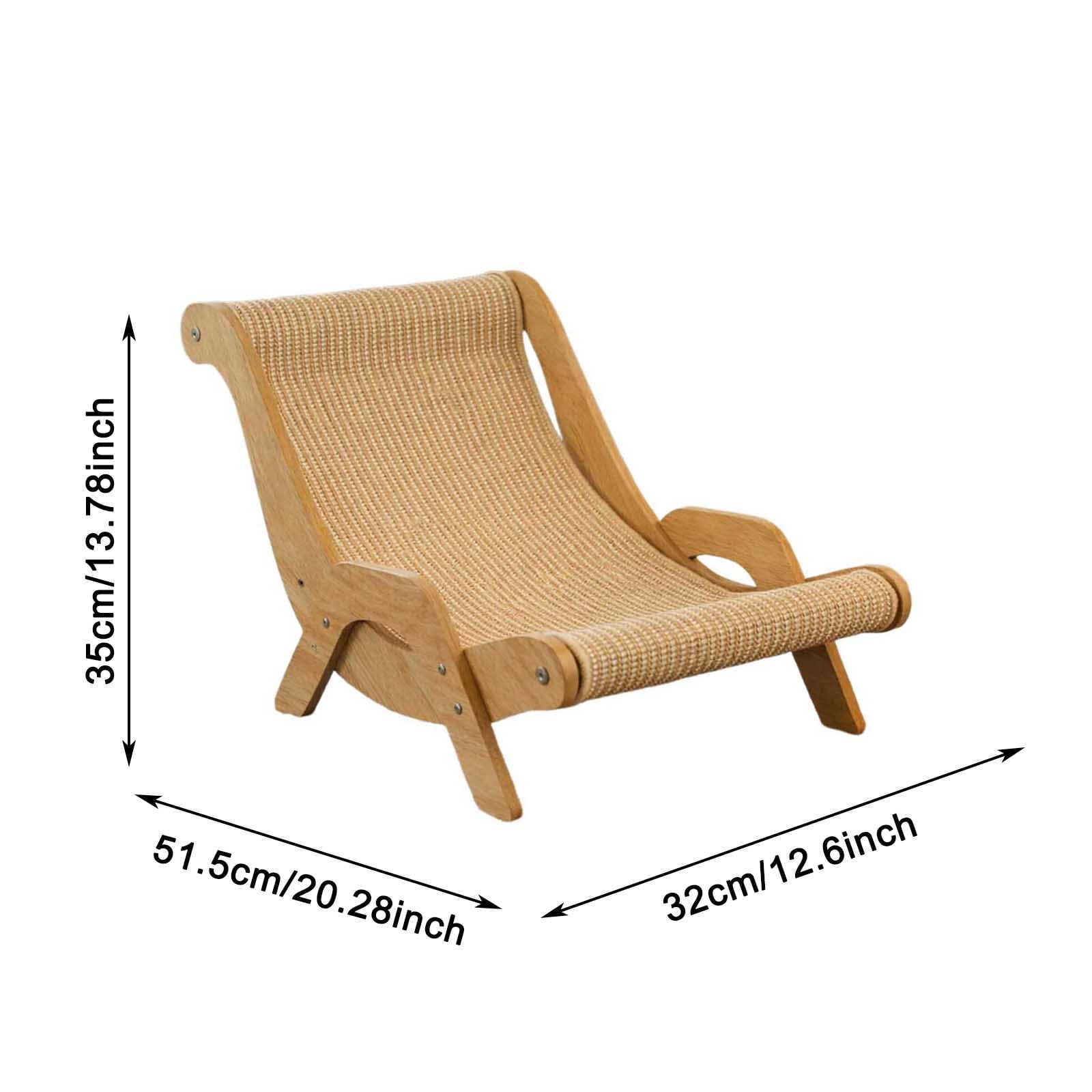 Cat Recliner Scraper Board, Free 1 Automatic Moving Pet Toy， 2026 New 2 in 1 Cats Scratcher Bed Scratch Resistant & Low Lint, Wooden Cats Sofa Bed with Replaceable Cat Scratching Suitable for Cats