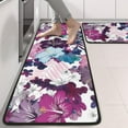 thumbnail image 2 of Kitchen Rugs Sets Of 2,Pioneer Flower Floral Print Pattern Anti Fatigue Kitchen Mat Rugs Non Slip Washable,Decorative Kitchen Floor Mats for Kitchen,Sink,Laundry,17"x47"+17"x47", 2 of 5
