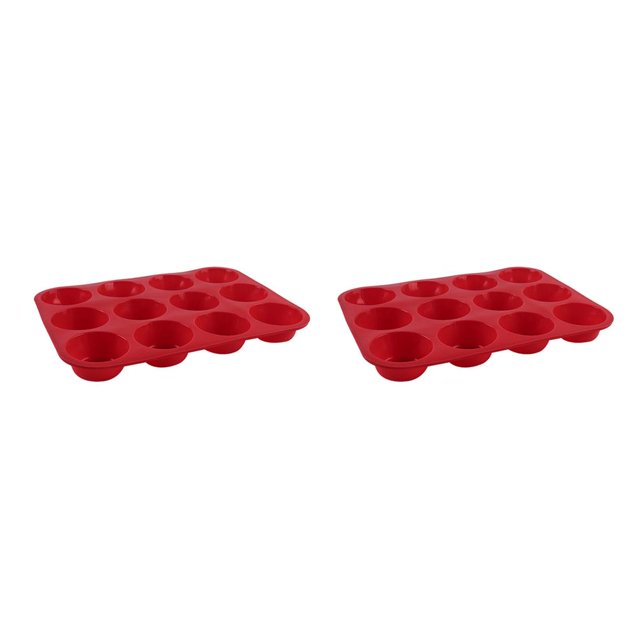 Monstrate Molde de silicona para pastel, molde para hornear en microondas, molde para pastel de queso, Chocolate, Muffin, molde para muffin de No.05 2Conjunto