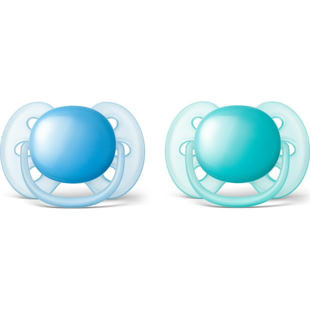 Philips Avent Ultra Soft Pacifier, 618 months, Blue/Teal, 2 pack