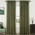 thumbnail image 6 of Blackout Luxury Velvet Curtain, 96 inches Long Rod Pocket Back Thermal Insulated Noise Reduce Curtains for Living Room Bedroom,Set of 2, 6 of 9