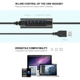 thumbnail image 2 of USB Headset with Microphone Noise Cancelling, Headset with Microphone for Laptop, PC Headset, Business Call Center Headset, Control with Mute for Chat & Office Headset, 2 of 5