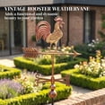 thumbnail image 3 of Outsunny Metal Rooster Weathervane, Roof Mount Outdoor Weather Vanes, 3 of 9