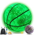 thumbnail image 1 of Baloncesto MILACHIC de piel sintética que brilla en la oscuridad, tamaño 7 x 75 cm, 1 of 5