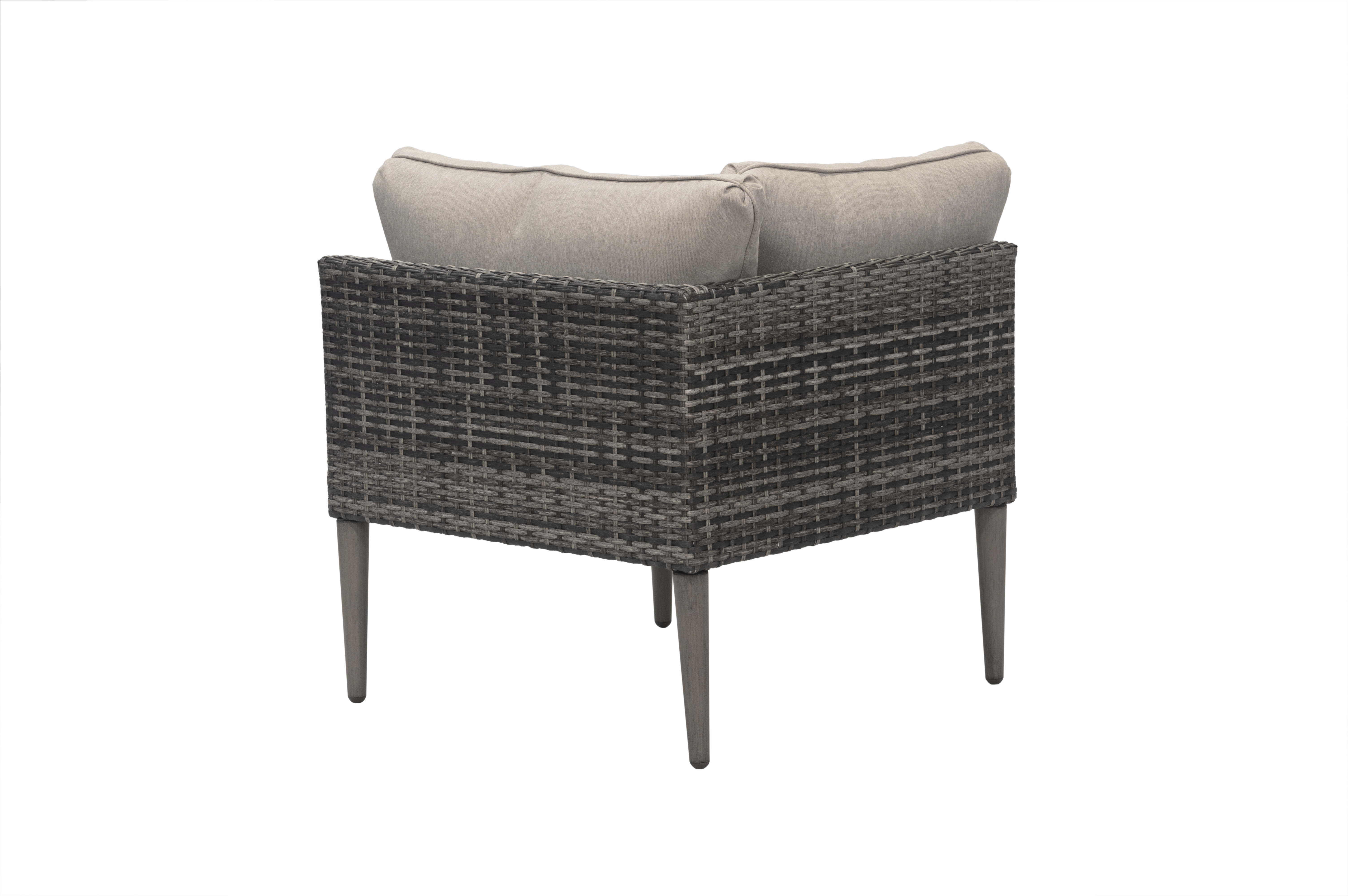 Donglin Outdoor Patio Furniture Sutton Creek 7-Piece Steel Sectional Sofa PE Wicker Rattan Set,Gray - image 2 of 16