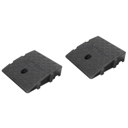 ETEREAUTY Black Plastic Ramp Mat with Screw Grooves for Car and Outdoor