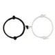 thumbnail image 4 of 1 par de pulseras magnéticas para parejas, ajustable, atracción mutua, forma de corazón, campana, cuerda, relación, pulsera a juego, negro y blanco, 4 of 10
