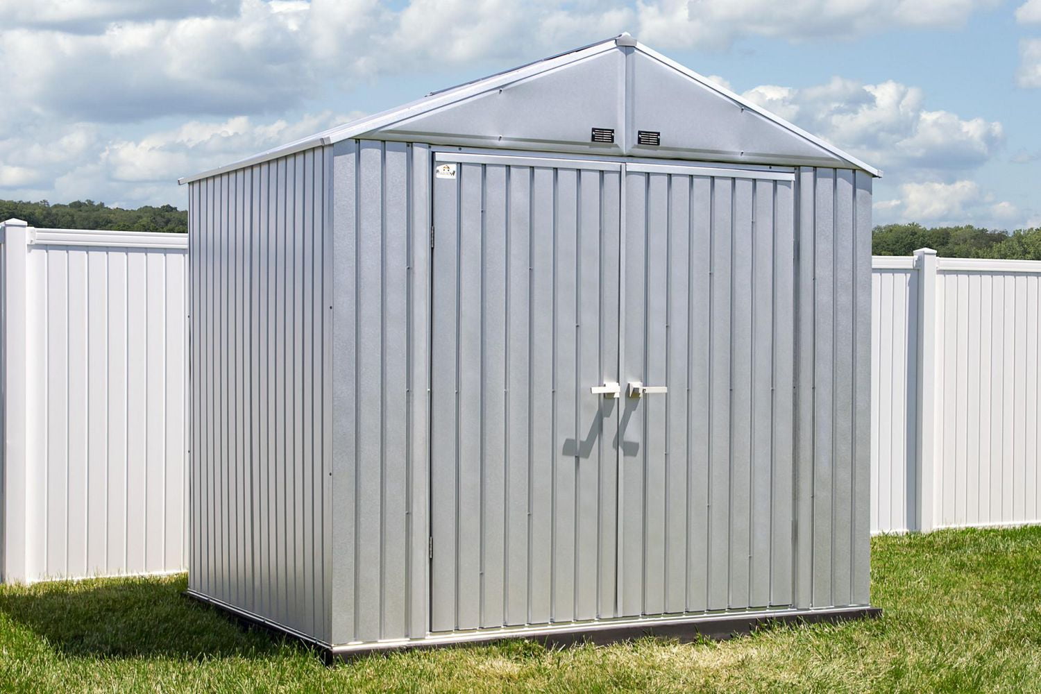 Arrow Elite Steel Storage Shed, 8x6, Galvalume