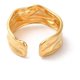 thumbnail image 3 of 2 anillos abiertos giratorios chapados en oro real de 18 quilates para mujer, de acero inoxidable, ajustables, apilables, para joyería personalizada, talla 7 1/2 (17,8 mm)., 3 of 3