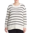 thumbnail image 1 of Suéter de chenilla Vince Camuto para mujer blanco roto 3X, 1 of 1