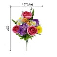 thumbnail image 3 of Mainstays 20 Inch Fuchsia Hydrangea Mix Artificial Bouquet for Indoor Decor, 3 of 8