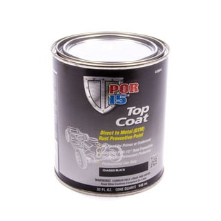  POR-15 Top Coat Paint, Direct to Metal Paint, Long-term Sheen  and Color Retention, 1-gallon, Chassis Black : Automotive
