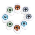 thumbnail image 2 of 8 Uds ojos de plástico Ovalados Hugo 8mm para muñeca Bricolaje 4 colores, 2 of 7