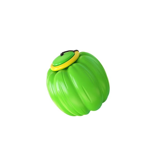 Juguete masticable para perros, pelota de calabaza, juguete para cachorros, cuerda retráctil, juego para correr, entrenamiento en interiores, masticac verde Yinane Masticable interactivo de animales