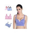 thumbnail image 4 of Large size fixed cup beautiful back no steel ring gathered women's vest yoga fitness running shockproof sports bra women, 4 of 4