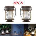 thumbnail image 1 of Toystoory 2 uds luz Solar al aire libre Solar Retro colgante jardín farolillos decorativos para camino Patio árbol playa Pabellón Patio Iluminación y accesorios luz blanca, 1 of 6