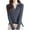 Gray, variant on Women's Plain Knit Lapel V-Neck Sweater Long Sleeve Casual Lightweight Open Cover Up Basic Tops Womens Sweater