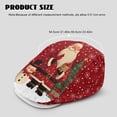 thumbnail image 4 of FUIALDOLG Polyester Beret Hat for Driving Walking Summer, Vintage Windproof Newsboy Cap, Santa Claus Gift Design, 4 of 4