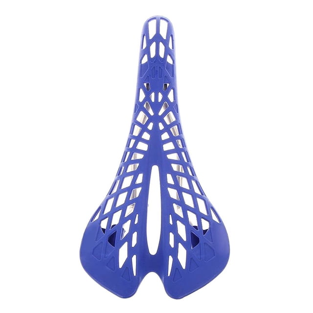 Langgg Lightweight Plastic Saddle Road Mountain Bike Saddle Seat PVC blue