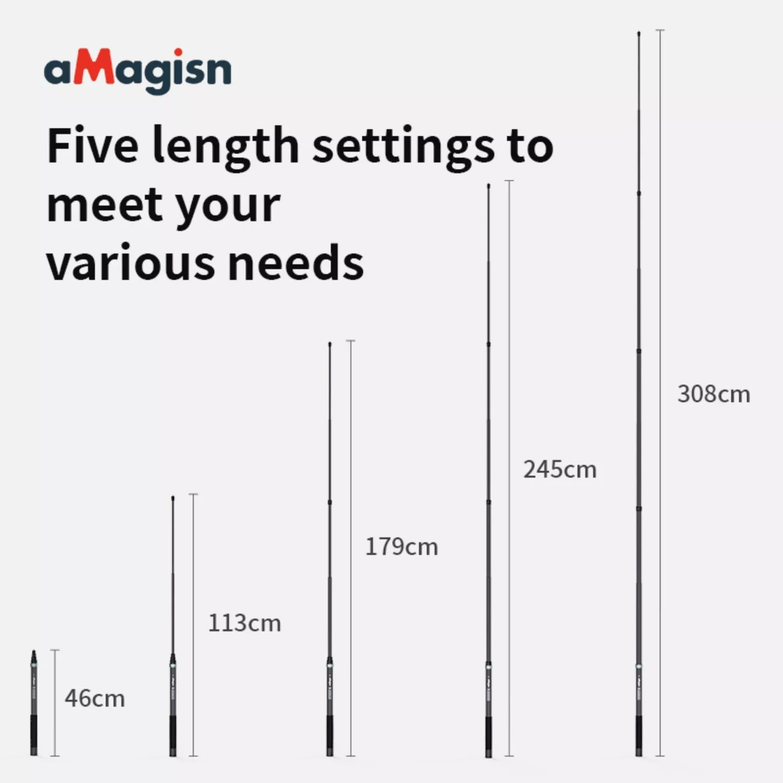 3M Carbon Fiber Extendable Selfie Stick for Insta360, DJI, GoPro – Ultra Lightweight with Tripod Base & Travel Carry Bag