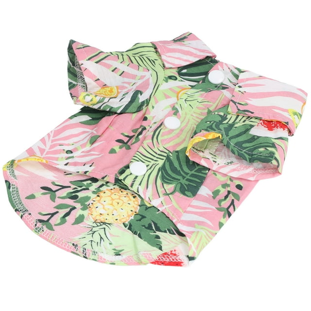Camisa hawaiana para mascotas, camiseta de verano para perros hawaianos de algodón transpirable lindo para gatos, perros, conejosM