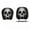 1C- Multicolor, variant on 2PCs Ghost Face Headrest Covers, Halloween Car Accessories, Scary Face Printing Auto Seat Universal Elastic Models Headrest Protector (A)