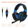 thumbnail image 5 of Anivia Gaming Headset Bass Surround Sound Stereo Headset with Flexible Microphone Volume Control Noise Canceling Mic Over-Ear Headphones-Black&Blue（Ship from USA）, 5 of 5