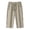 Khaki, variant on Women's Capri Pants Three Zipper Pockets Blend Cropped Trousers Elegant Summer Bottoms Women Fashion Clothing