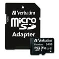 thumbnail image 3 of Verbatim 64GB Premium microSDXC Memory Card with Adapter, UHS-I V10 U1 Class 10, 3 of 13