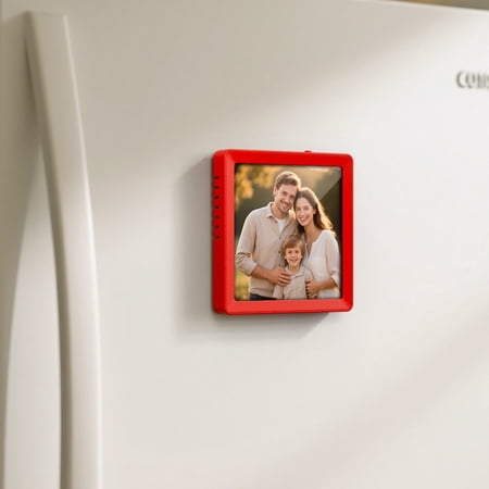 Lunxisen 1 Pcs Bluetooth Speaker Magnetic Photo Frame Desktop Stand Refrigerator Sticker Card Holder Personalized Home Decor Gift