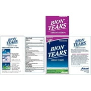 Bion Tears Lubricant Drops Dry Eye, No Preservative Sterile, 28 ct, 2-Pack