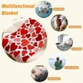 thumbnail image 4 of leyai Valentines Day Throw Blanket Twin Size Red Love Heart Blanket Girlfriend Wife Couple Gift Blanket for Couch Bed Soft Cozy Lightweight Fuzzy Fleece Blankets and Throws 60x80, 4 of 6