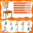thumbnail image 2 of 4 Pcs Thanksgiving Maple Chair Covers Fall Vintage Dining Chair Slipcovers Autumn Holiday Removable Washable Back Chair Covers Thanksgiving Dining Protector for Kitchen Party (Pumpkin Style), 2 of 6