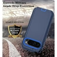 thumbnail image 3 of Entronix Heavy Duty Case Designed for Pixel 10 Pro XL Shockproof Triple Layer Rugged Case, Blue, 3 of 6