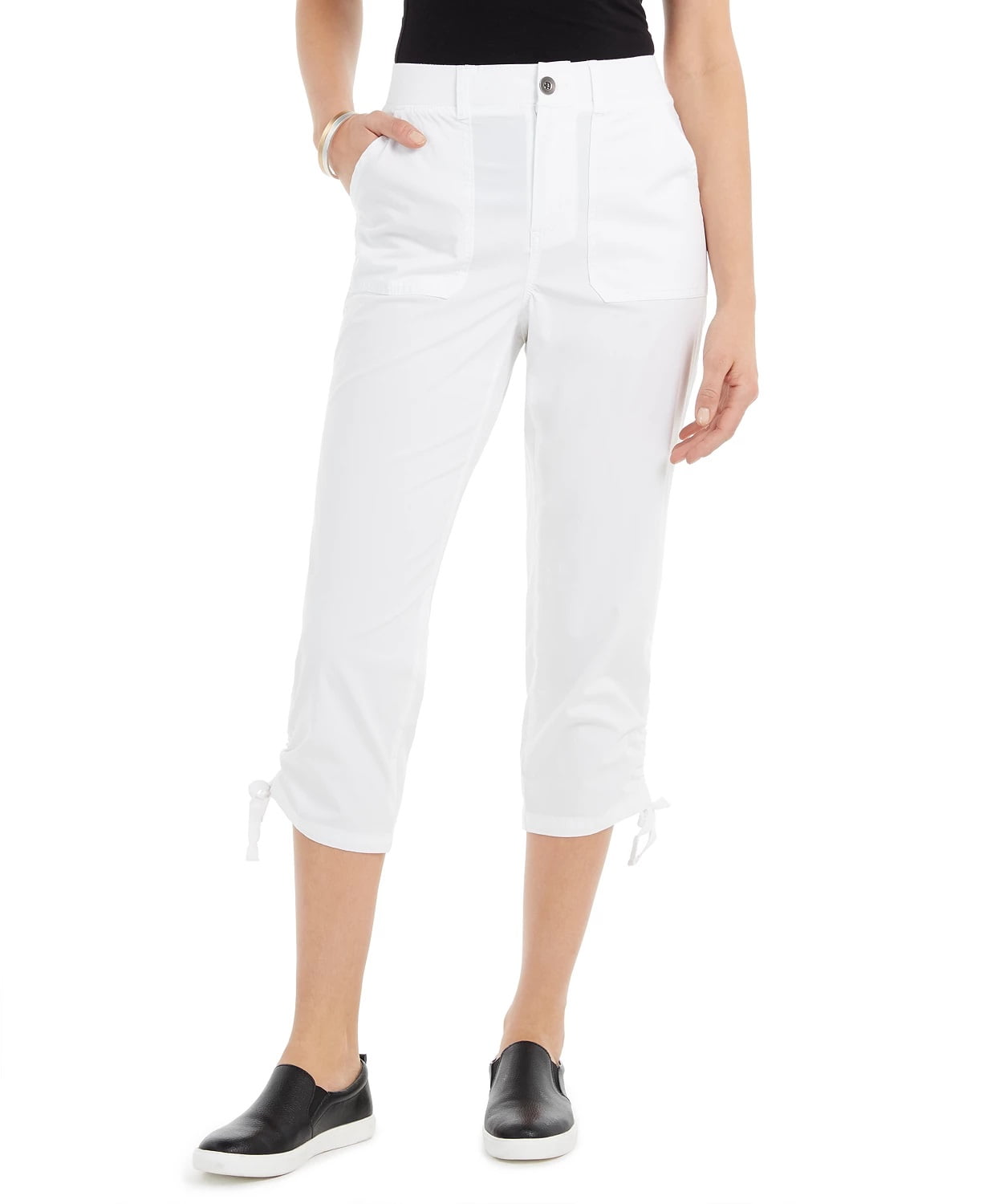 Style \u0026 Co Women's Tie-Hem Capri Pants 