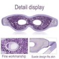 thumbnail image 3 of Paquete de 2 mascarillas de Gel para ojos reutilizables, compresas frías y calientes, terapia ocular, almohadillas de Gel para ojos Spa para hinchazón/ojeras/migraña/alivio del estrés Adepaton BST2000685-2, 3 of 5