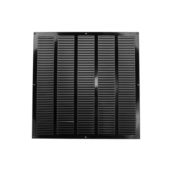 Cubierta de ventilación Repa Market de acero negro de 50 x 50 cm con pantalla