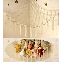 Stuffed Animal Storage Hammock or Net - Toy Hammock Net for Stuffed Animals Corner - Hanging Stuff Animal Organizer Holder Ideas for Plush Plushie Display
