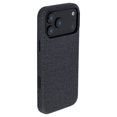 thumbnail image 1 of Dockem Funda de Cuero Sint&eacute;tico para iPhone 17 Pro MAX Compatible con MagSafe, con Bot&oacute;n Capacitivo de Control de C&aacute;mara (MSVL, Negro Carb&oacute;n), 1 of 7