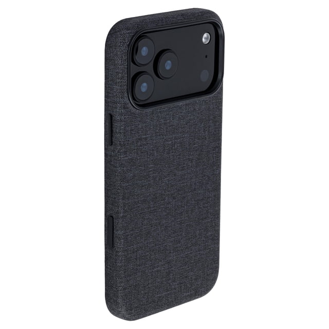Dockem Funda de Cuero Sintético para iPhone 17 Pro MAX Compatible con MagSafe, con Botón Capacitivo de Control de Cámara (MSVL, Negro Carbón)