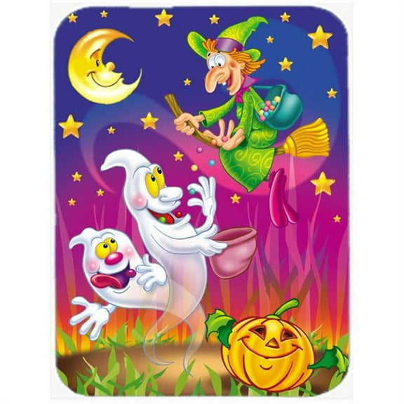 Witch & Ghosts Halloween Mouse Pad, Hot Pad or Trivet